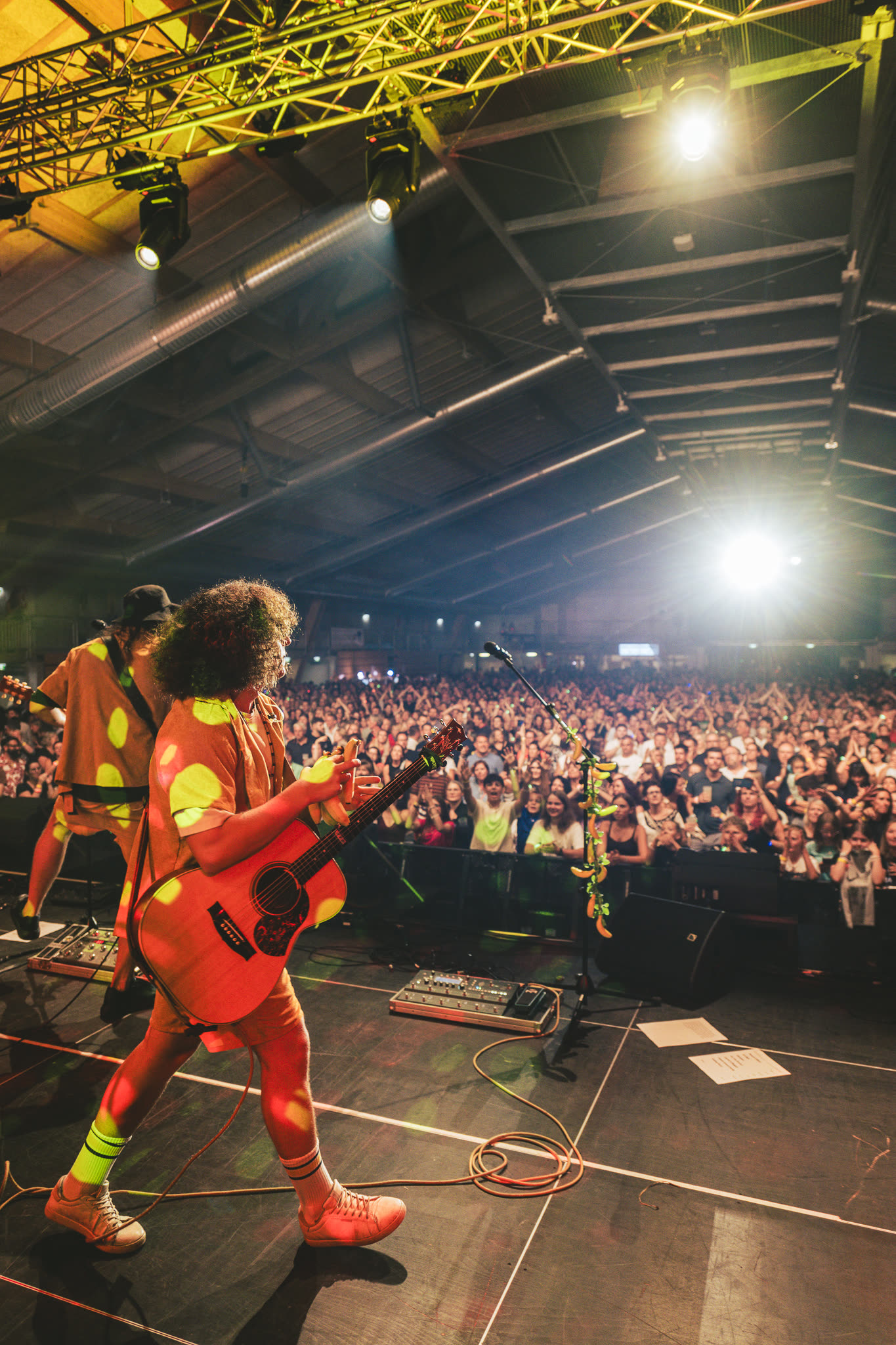 View from the stage into a huge crowd